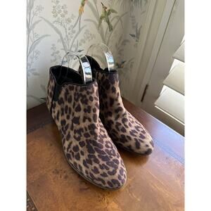 Circus Sam Edelman Womens Leopard Print Ankle Booties Boots Size 6 Multicolor